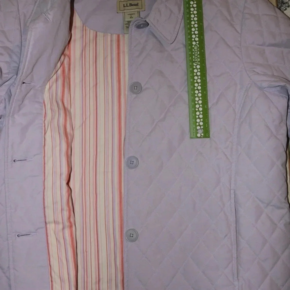 LL Bean Quilted Jacket Women's L Lavender - Picture 7 of 11